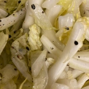 レンジで2分！おすすめ◎簡単！ごま油で白菜サラダ